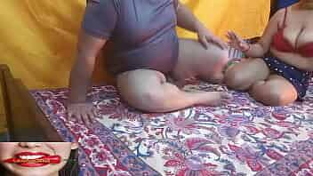 south indian aunty doing Dick oil massage