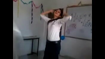 Indian girl dance in college low